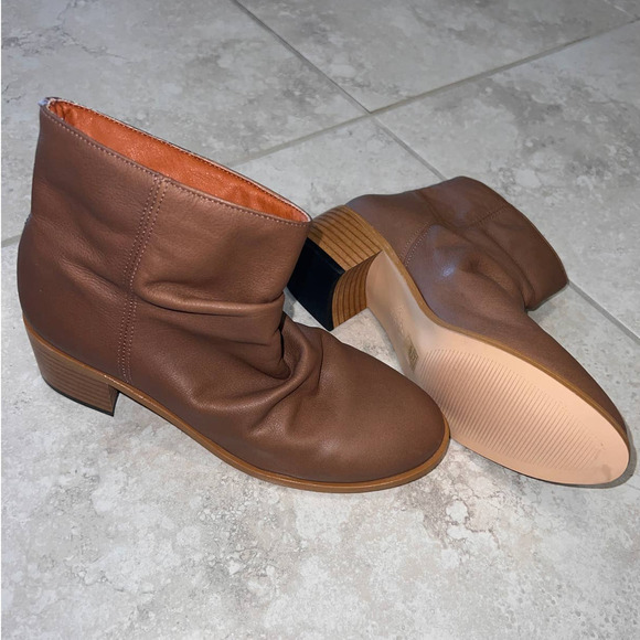 Anthropologie Shoes - Anthropologie Carela Tan Slouch Leather Ankle Boots - 37 (6.5)